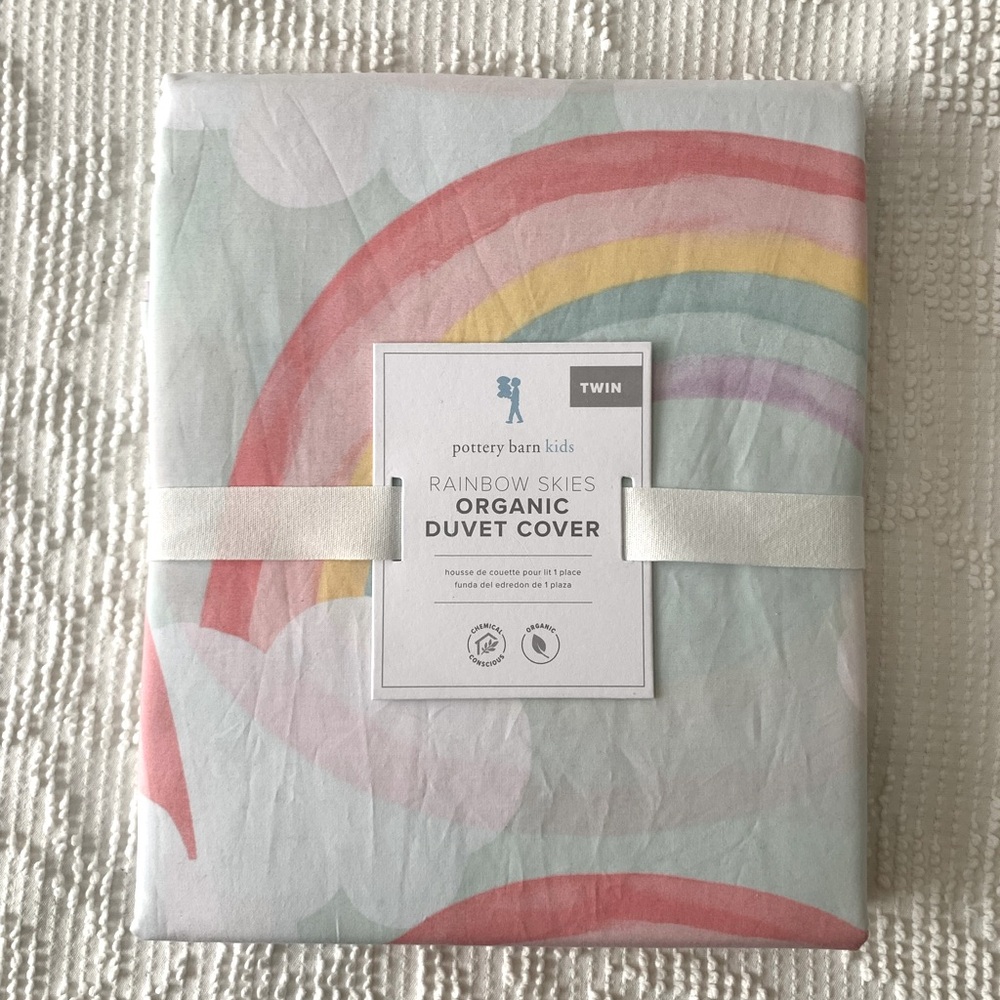 PKB Organic Rainbow Twin Duvet cover